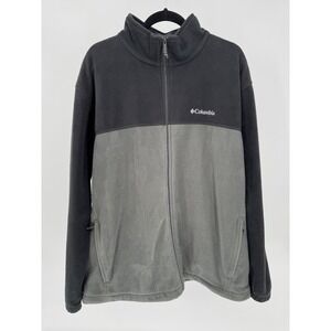 Columbia Men's Fleece Jacket Full Zip Charcoal Gray 2X